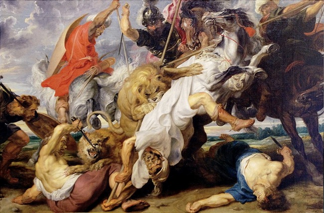 Картина П.П. Рубенса: Охота на львов