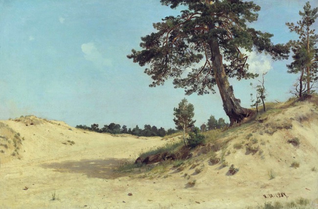 Картина И.И. Шишкина: Сосна на песке