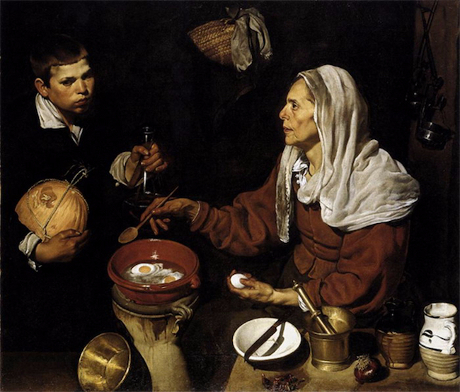 Картина Веласкеса: Старая кухарка