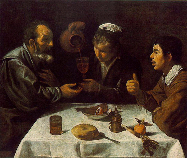 Картина Веласкеса: Крестьянский обед